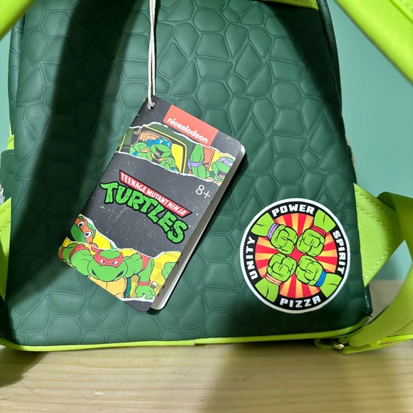 Loungefly Nickelodeon TMNT Teenage Mutant Ninja Turtles Mini Backpack Pizza NWT - Picture 6 of 13
